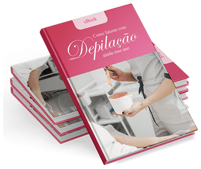 Uma imagem do livro com o nome 'Como Faturar com Depilação'