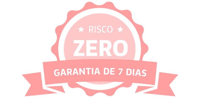 Um símbolo de cor rosa claro pastel que representa a garantia incondicional de sete dias